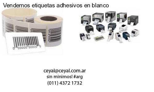 Vendemos etiquetas adhesivos en blanco
