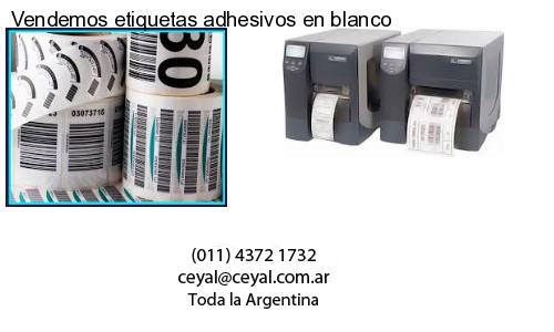 Vendemos etiquetas adhesivos en blanco