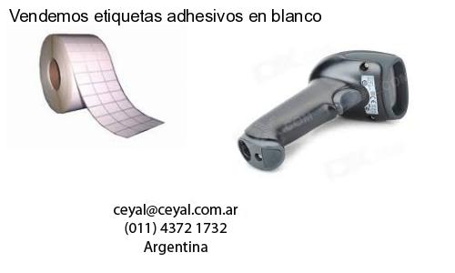 Vendemos etiquetas adhesivos en blanco