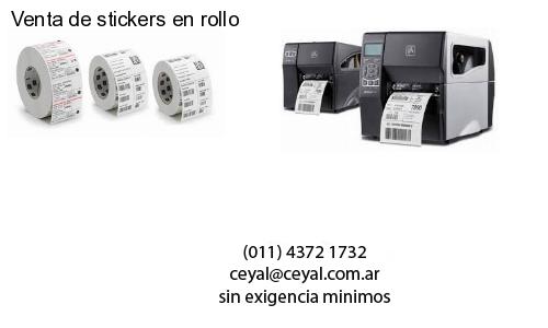 Venta de stickers en rollo