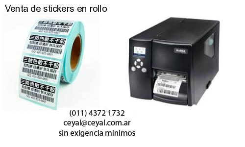 Venta de stickers en rollo