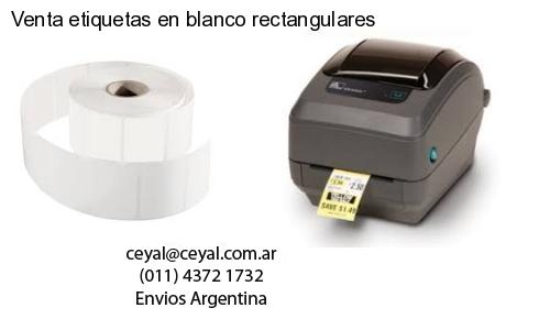 Venta etiquetas en blanco rectangulares