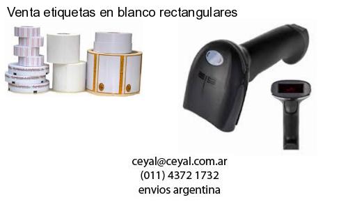 Venta etiquetas en blanco rectangulares