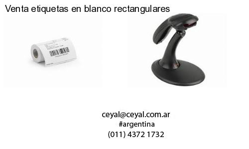 Venta etiquetas en blanco rectangulares