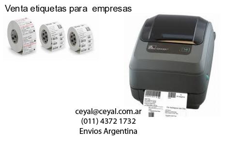 Venta etiquetas para empresas
