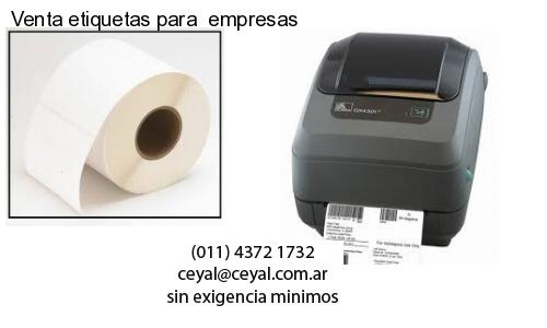 Venta etiquetas para  empresas