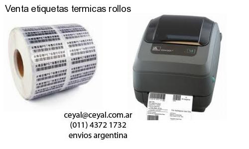 Venta etiquetas termicas rollos