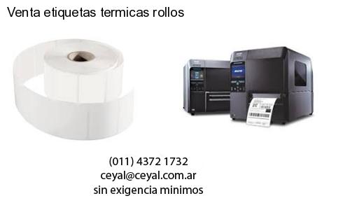 Venta etiquetas termicas rollos