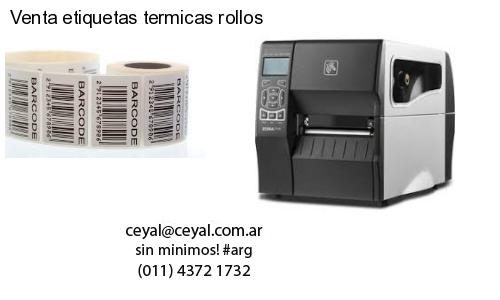 Venta etiquetas termicas rollos