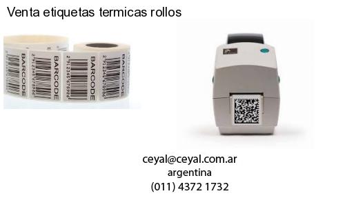 Venta etiquetas termicas rollos