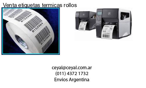 Venta etiquetas termicas rollos
