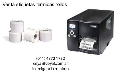 Venta etiquetas termicas rollos