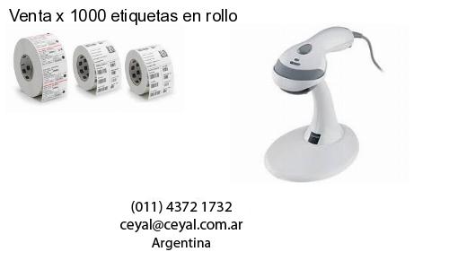 Venta x 1000 etiquetas en rollo