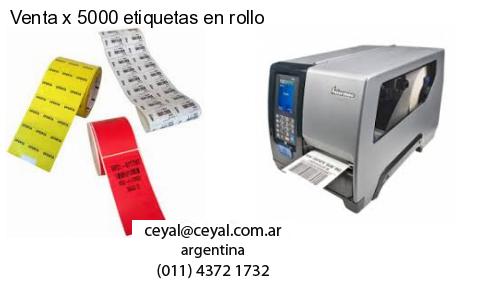 Venta x 5000 etiquetas en rollo