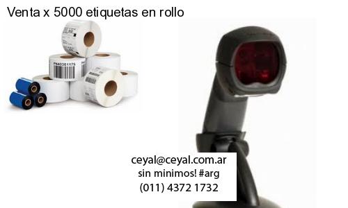 Venta x 5000 etiquetas en rollo