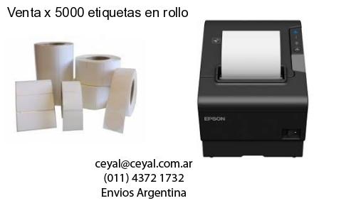 Venta x 5000 etiquetas en rollo