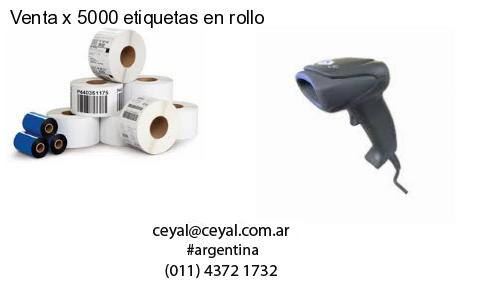 Venta x 5000 etiquetas en rollo
