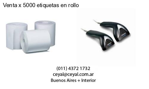 Venta x 5000 etiquetas en rollo