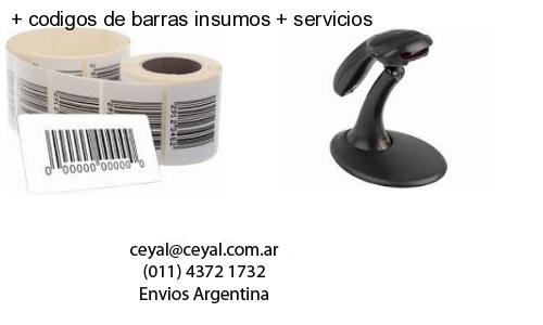   codigos de barras insumos   servicios