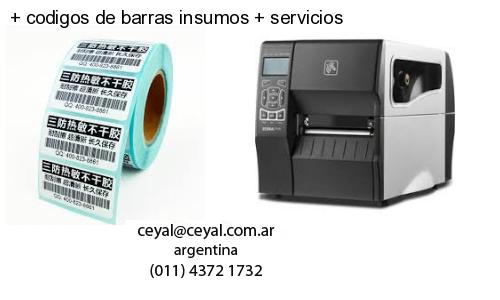codigos de barras insumos servicios