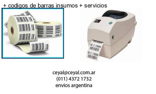 codigos de barras insumos servicios