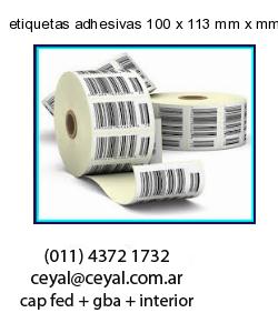 etiquetas adhesivas 100 x 113 mm x mm