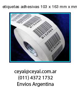 etiquetas adhesivas 103 x 163 mm x mm