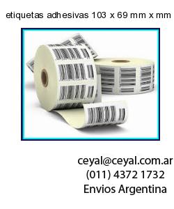 etiquetas adhesivas 103 x 69 mm x mm