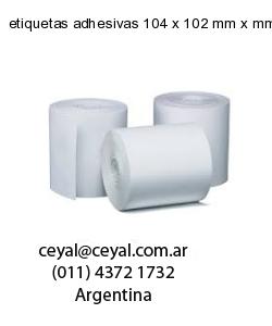 etiquetas adhesivas 104 x 102 mm x mm