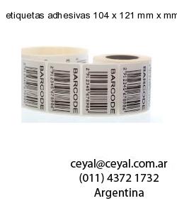 etiquetas adhesivas 104 x 121 mm x mm