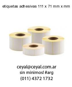 etiquetas adhesivas 111 x 71 mm x mm