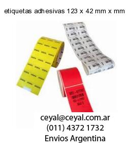 etiquetas adhesivas 123 x 42 mm x mm