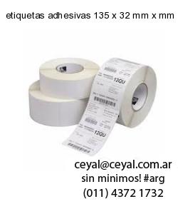 etiquetas adhesivas 135 x 32 mm x mm
