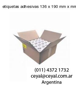 etiquetas adhesivas 136 x 190 mm x mm
