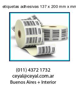 etiquetas adhesivas 137 x 200 mm x mm