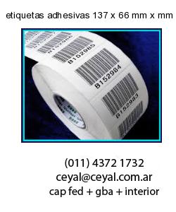etiquetas adhesivas 137 x 66 mm x mm