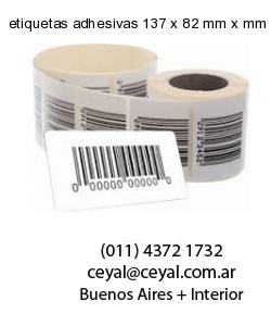 etiquetas adhesivas 137 x 82 mm x mm