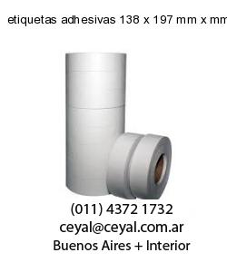 etiquetas adhesivas 138 x 197 mm x mm