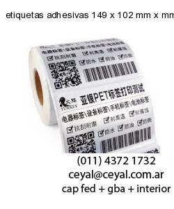 etiquetas adhesivas 149 x 102 mm x mm