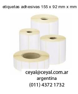 etiquetas adhesivas 155 x 92 mm x mm