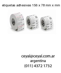 etiquetas adhesivas 156 x 78 mm x mm