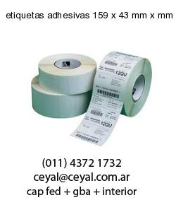 etiquetas adhesivas 159 x 43 mm x mm