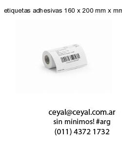 etiquetas adhesivas 160 x 200 mm x mm