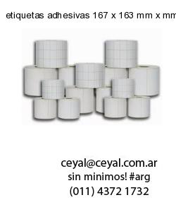 etiquetas adhesivas 167 x 163 mm x mm