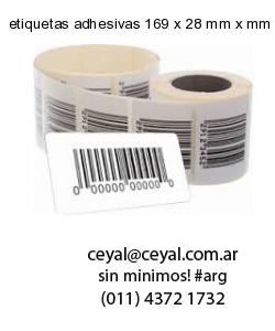 etiquetas adhesivas 169 x 28 mm x mm