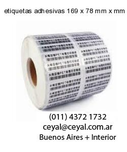 etiquetas adhesivas 169 x 78 mm x mm
