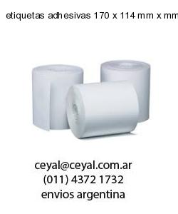 etiquetas adhesivas 170 x 114 mm x mm