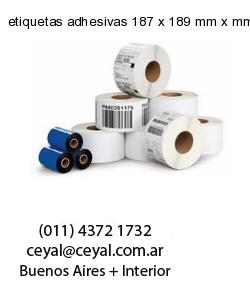 etiquetas adhesivas 187 x 189 mm x mm