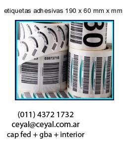 etiquetas adhesivas 190 x 60 mm x mm