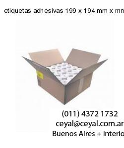 etiquetas adhesivas 199 x 194 mm x mm
